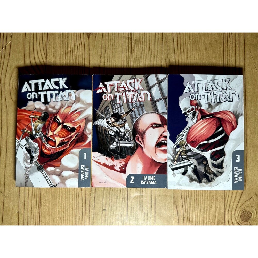 Attack on Titan Manga Vol. 1-3 Hajime Isayama